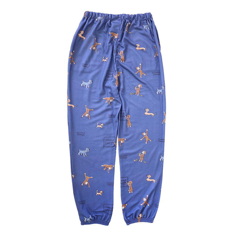 おさるのジョージ ダンボール総柄ptパンツ（レディース