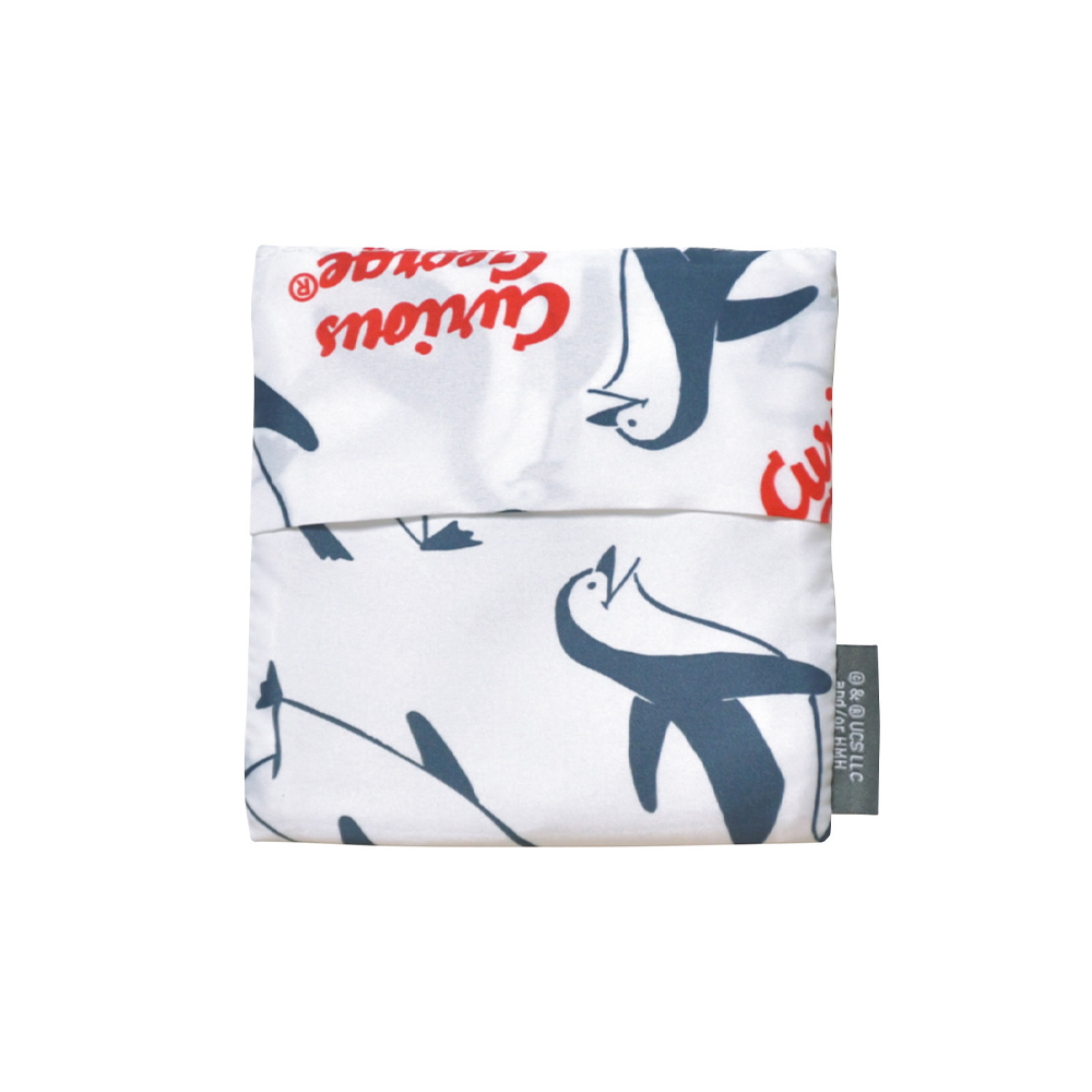 おさるのジョージ エコバッグ ペンギンとジョージ おさるのジョージ公式オンラインストア 365CURIOUS