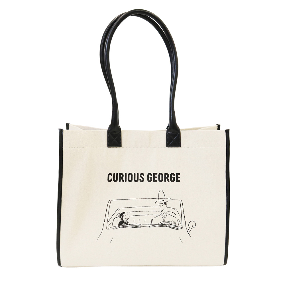 バッグ Crust Bag noisecraft Curious George スクエアキャンバスバッグ - おさるのジョージ