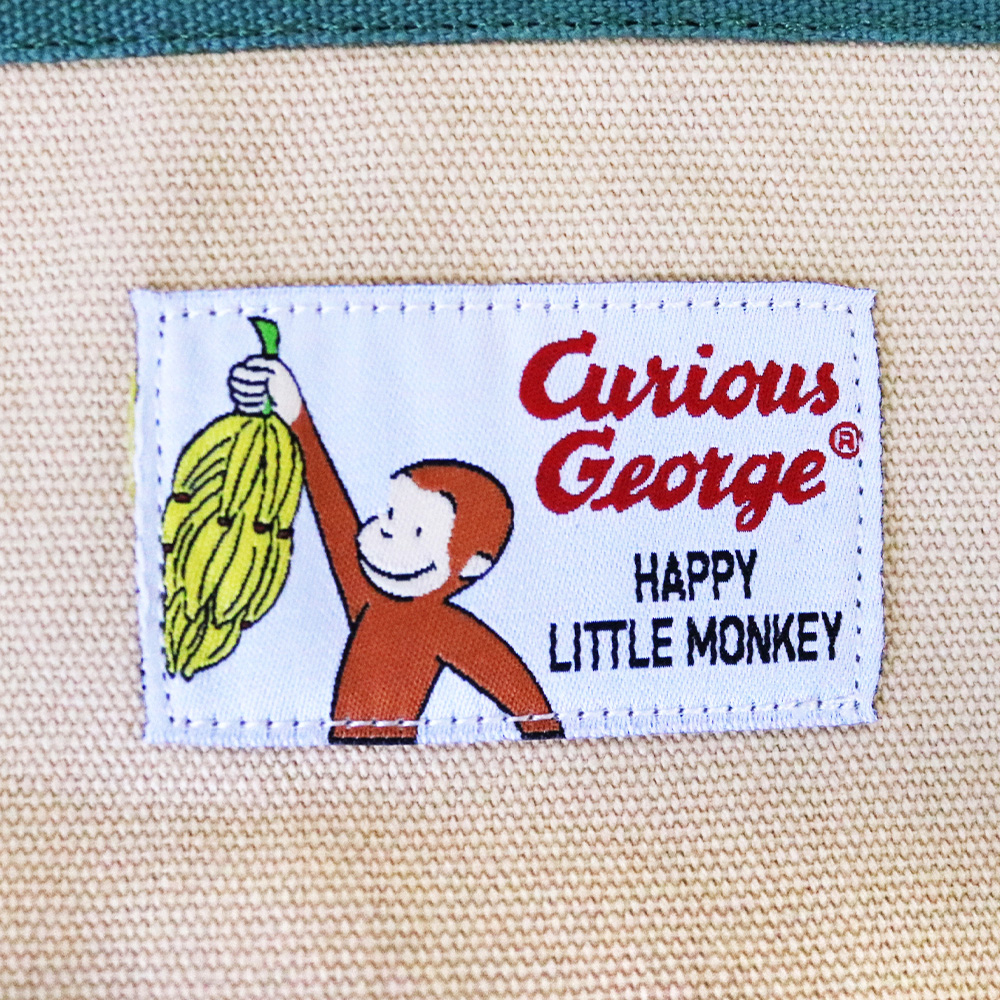 Curious George バイカラー2Wayキャンバストート - おさるのジョージ