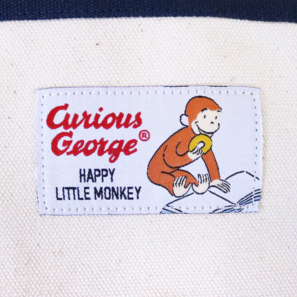 Curious George バイカラー2Wayキャンバストート - おさるのジョージ