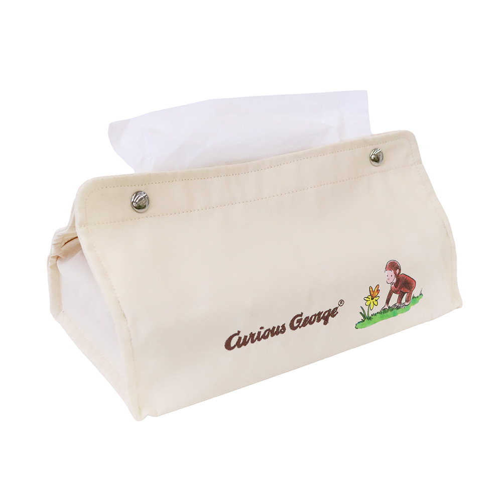 Curious George 刺繍ティッシュカバー - おさるのジョージ公式