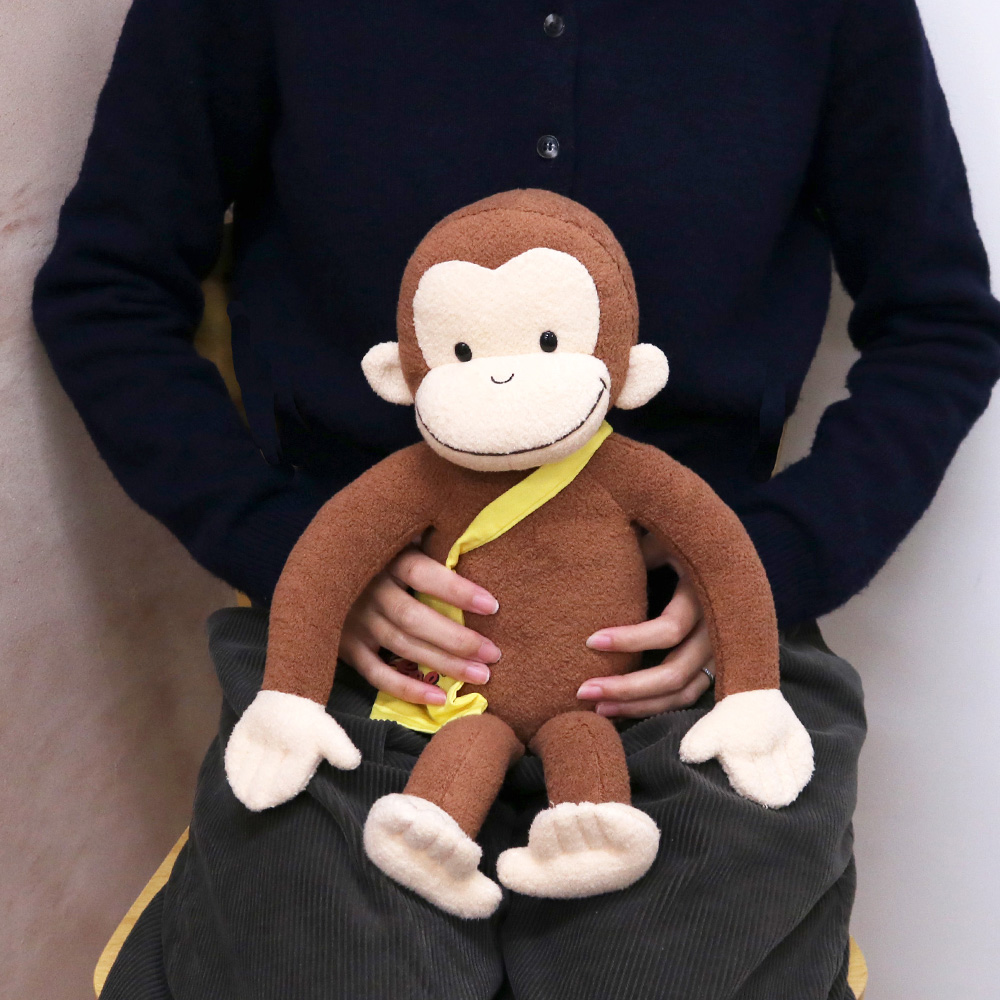 おさるのジョージ ふかふかぬいぐるみ クラシック L - おさるの