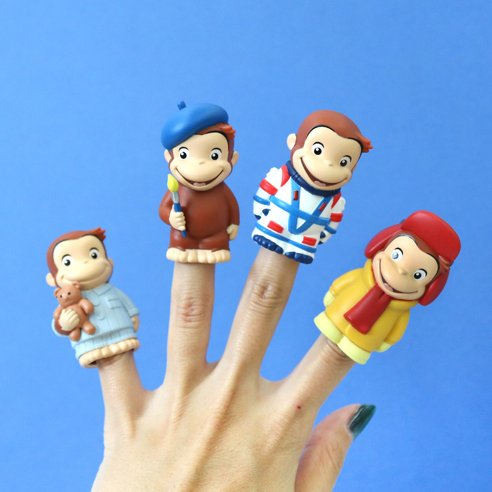 おさるのジョージ ソフビパペットマスコット（単品） - おさるの