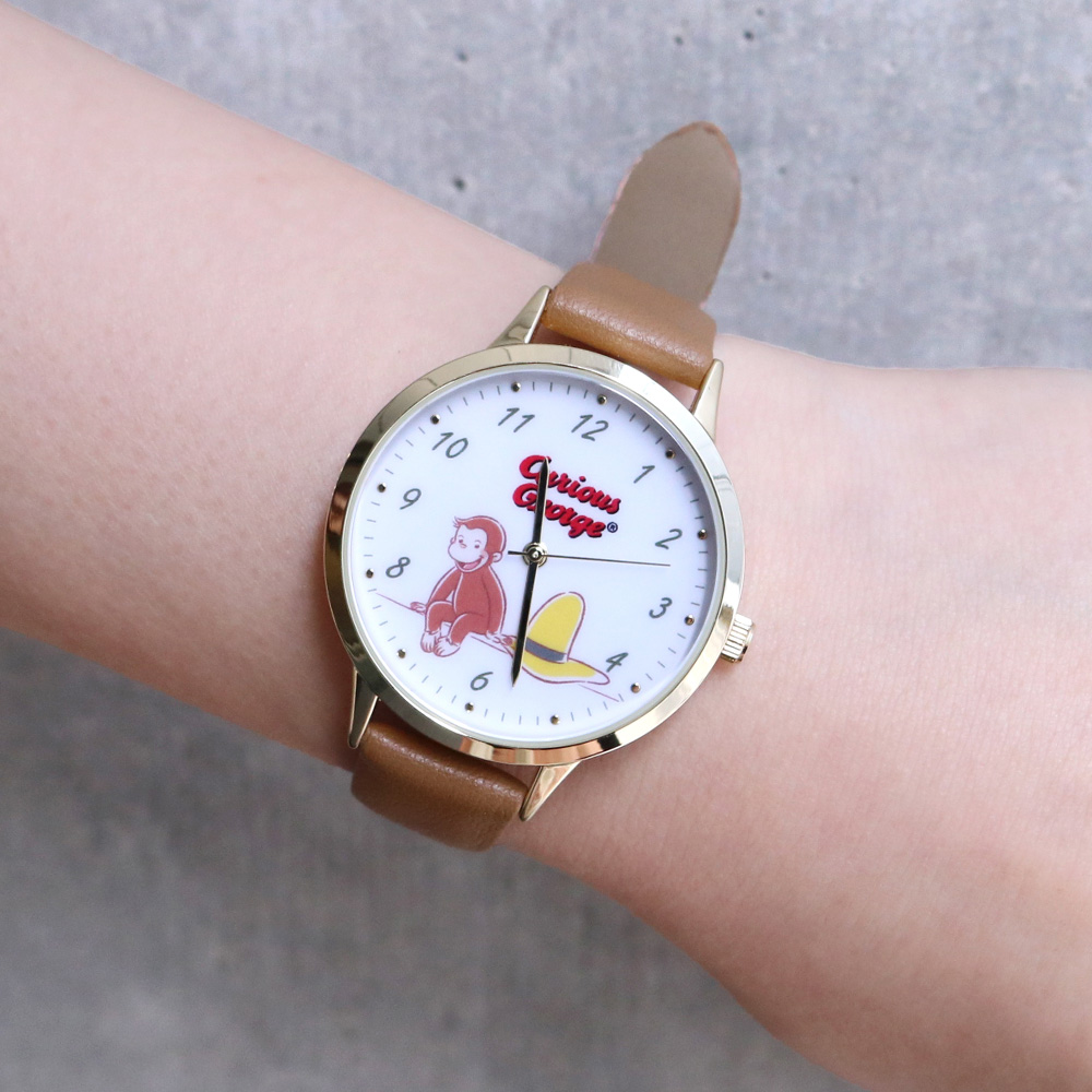 おさるのジョージ ベーシックレザーウォッチG - おさるのジョージ公式