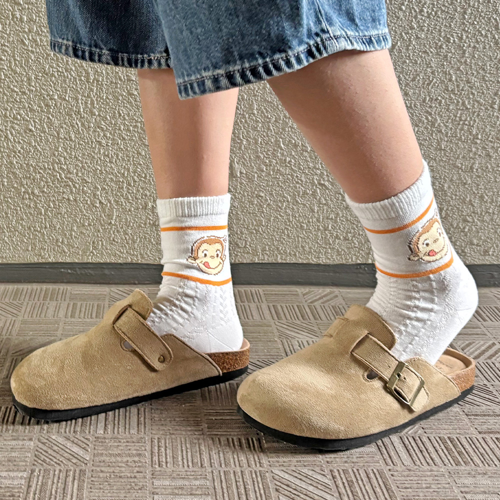 おさるのジョージ クルー丈 23-25cm - おさるのジョージ公式オンライン