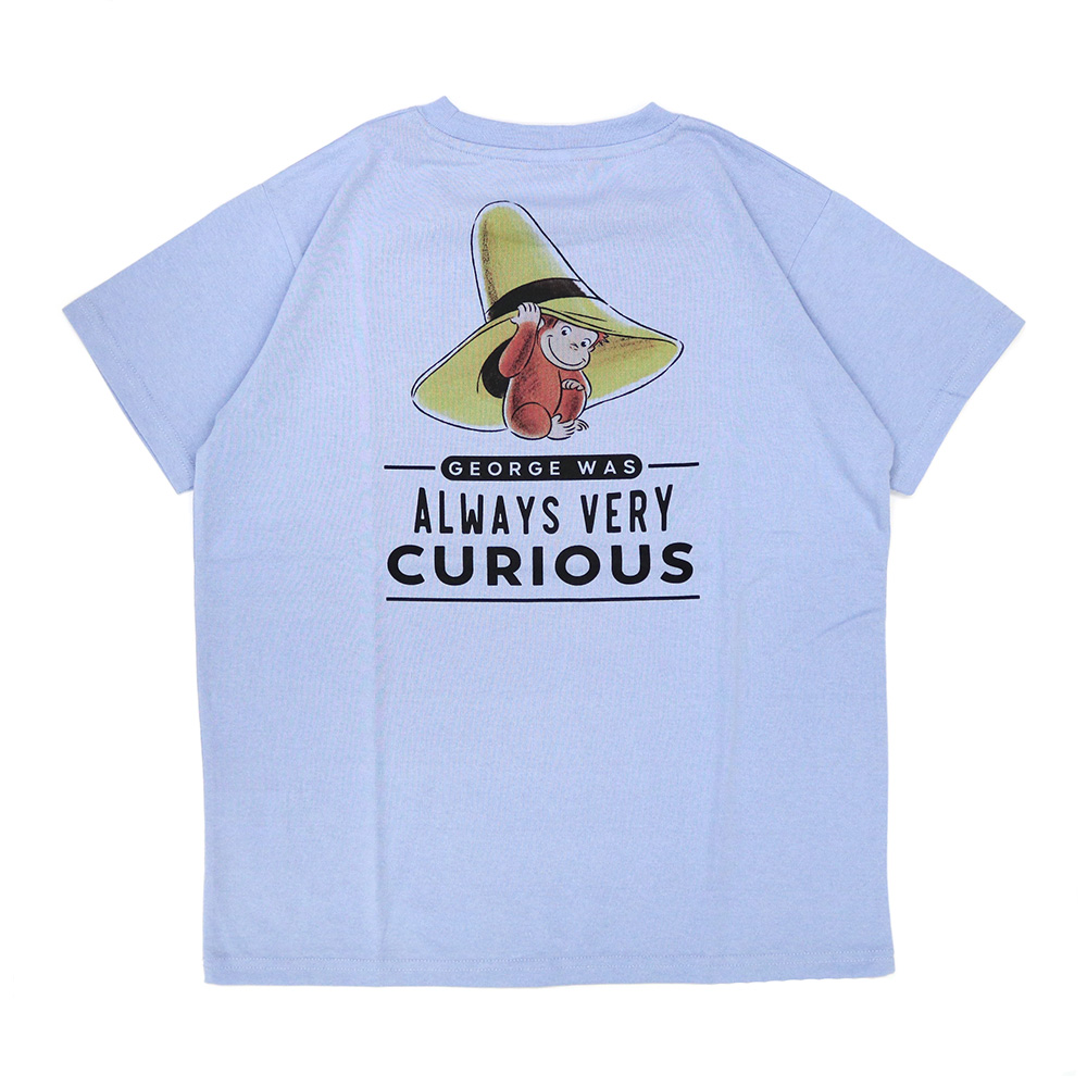 おさるのジョージ 天竺BOX型Tシャツ（レディース） - おさるの