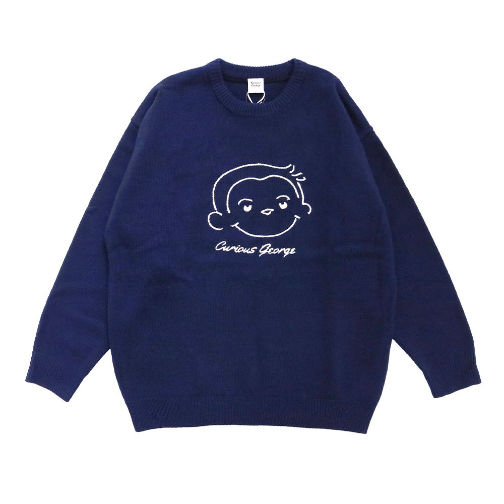 レアアイテム・オールー OOLOO ボンゾのお友達の猫 MERRYTHOUGT おさるのジョージ ボア技法ニット（レディース） - おさるの